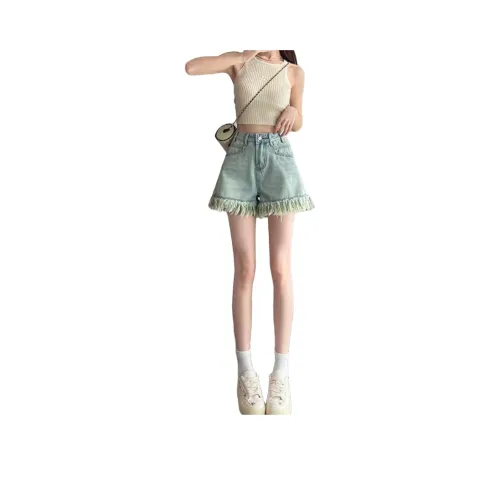 YICHEN Светло-синие Женские Джинсовые Шорты