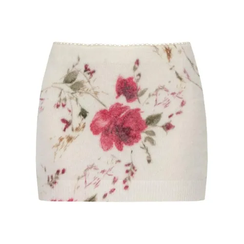Blumarine Белая Женская Повседневная Короткая Юбка