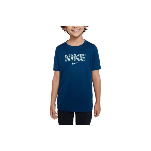 nike Dri Fit Trophy T-Shirt Детская Синие