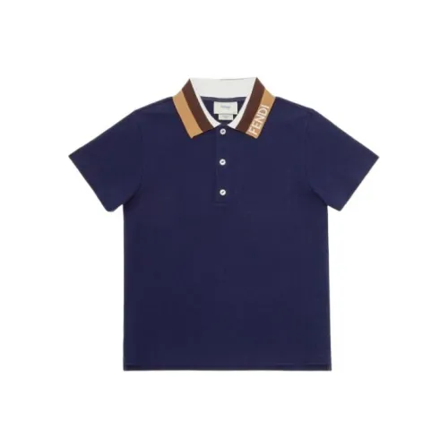 FENDI T-рубашка Детская одежда Junior Поло Синий Детский