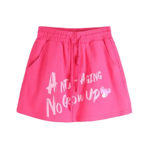 LALABOBO Повседневные короткие юбки женские розовые