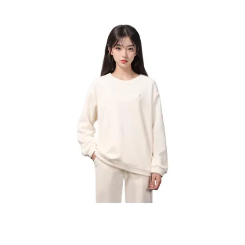 QIAODAN Sports Life Collection Толстовка Женская Кремово-Белая