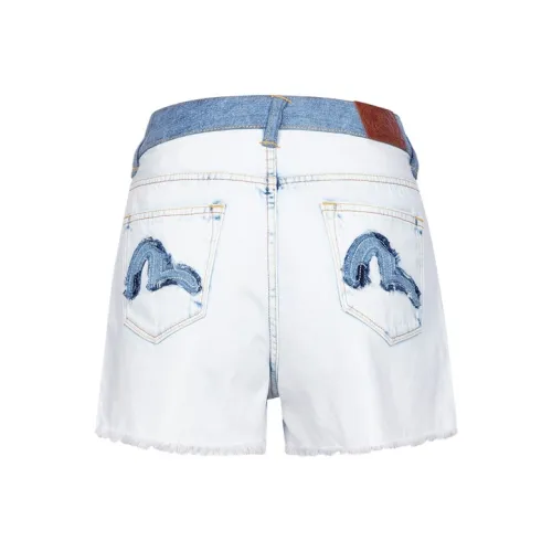 EVISU Джинсовые синие женские джинсовые шорты