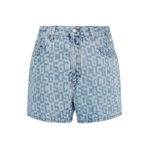 GCDS Джинсовые шорты Женские Светло-синие