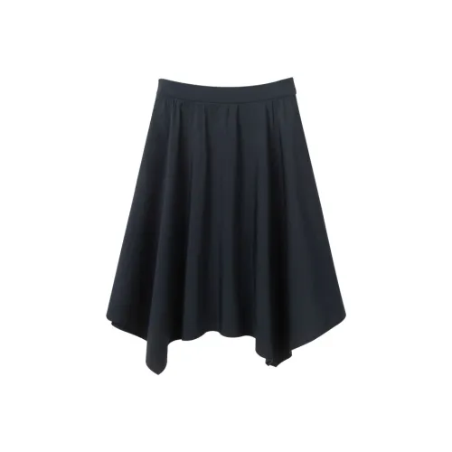 Pit Повседневный Длинный Юбка Женская Темно-синий