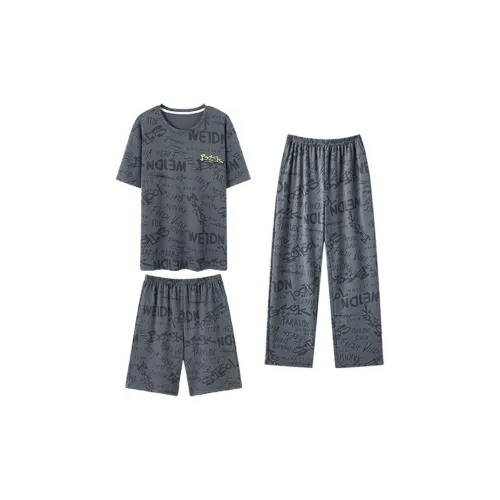 Floating Light Islands Пижама Комплект Мужской Темно-Серый