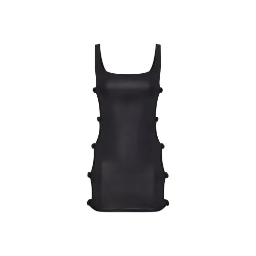 SKIMS Жидкость SHINE Плавание KNOTTED Сарафан Ван-Пис Купальник Женские Оникс Оникс