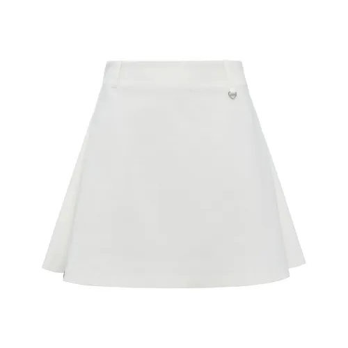 LI NING 1990 x CLOVE Повседневные короткие юбки Женские Стандартный белый