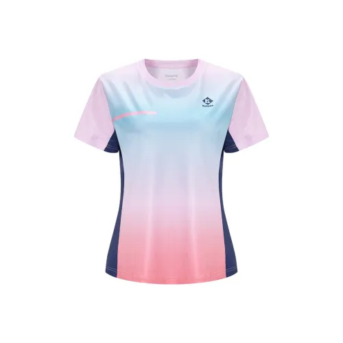 KUMPOO Бадминтон Джерси Женские Светло-розовый Красный