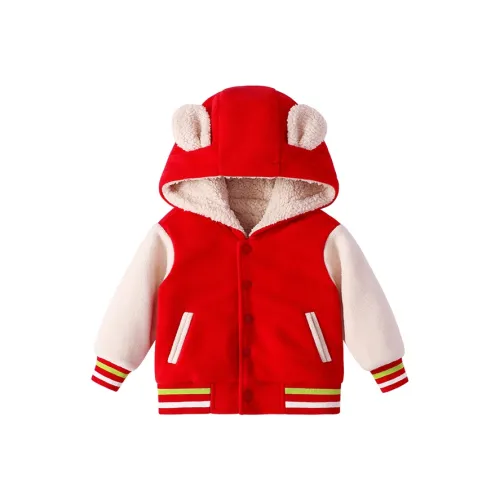 Куртки и пальто "Улица Сезам" Милый и пушистый Маленький Красный Ухо Новорожденный и малыш