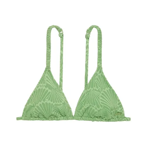 Victoria's Secret Розовый Scrunchie Бикини Треугольный Топ Дикий Травяной Зеленый Бикини Женские Дикий Травяной Зеленый