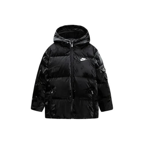 nike Пуховик Глубокий черный для детей 3-7 лет