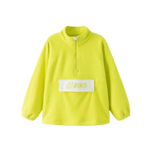 Asics Sports Performance Толстовка Желтый Зеленый Подростки