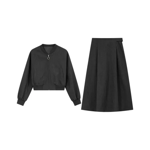 VIMLY Комплект с юбкой Женские Темно-серый