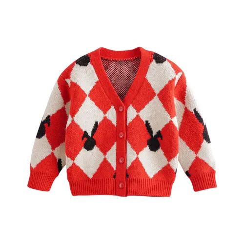 MARC&JANIE Красно-белый Клетчатый Детские Свитеры