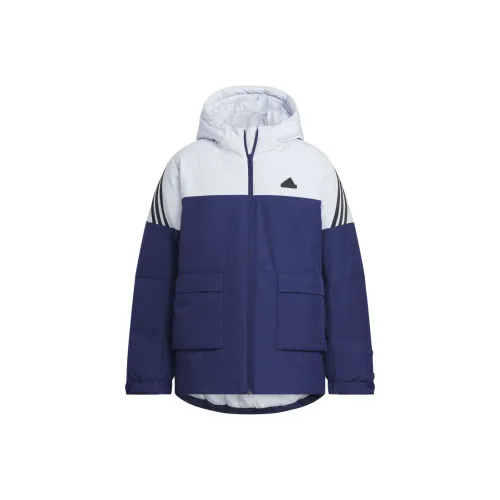 Adidas Хлопковый пуховик Sportswear FW24 Светло-синий Детский возраст 3-7 лет