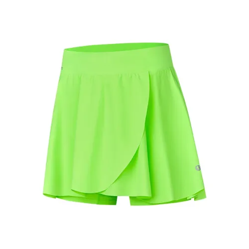 QIAODAN Повседневные короткие юбки женские Летящий теневой зеленый