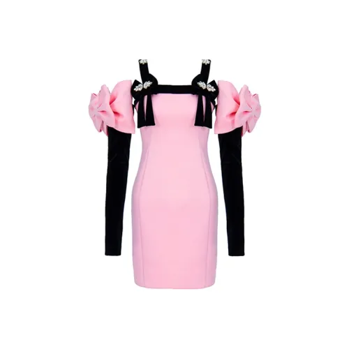 Maison Wester Розовые Женские Вечерние Платья