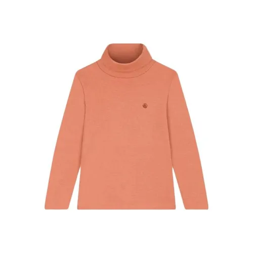 PETIT BATEAU Детская одежда Унисекс Children's Хлопок POLO V-образный свитшот Детский Оранжевый