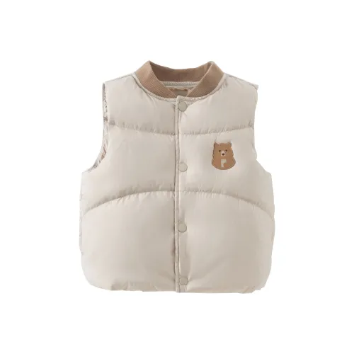 DAVE BELLA Пуховик Молочный кофейный Резиновый розовый для детей 3-7 лет