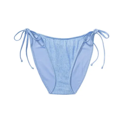 Victoria's Secret Розовый STRING Бикини Низ Плавки Женские Джинсовый синий