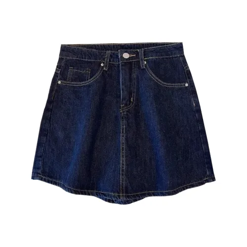 Concubine Zhu Джинсовые короткие юбки Женские Синий
