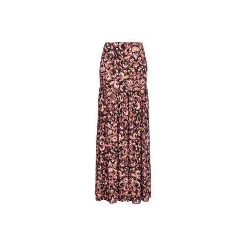 PINKO SS24 Повседневная длинная юбка женская коричневая