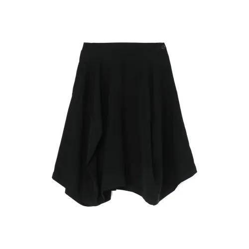 Yohji Yamamoto Черные Женские Повседневные Короткие Юбки