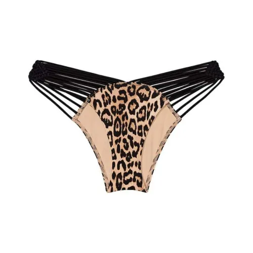 Victoria's Secret VS Archives Плавание Макраме Бразильский Бикини Низ L Плавание Женские Леопардовый принт