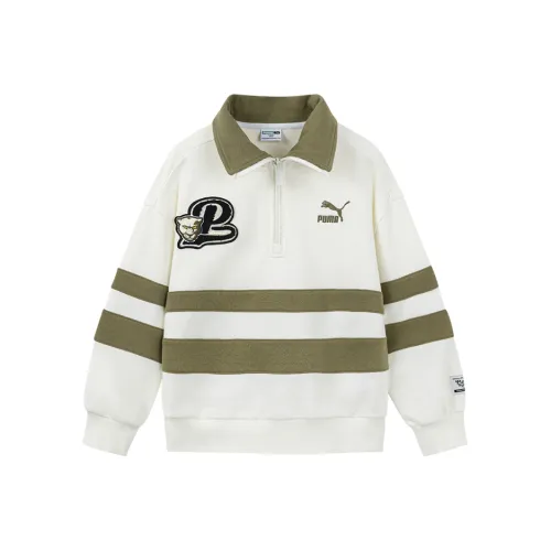 PUMA Sportstyle Series Белый кофейный тон 00315 Kids Свитшоты