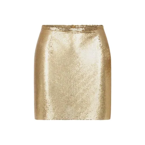 Paco Rabanne Повседневные короткие юбки Женские Золото