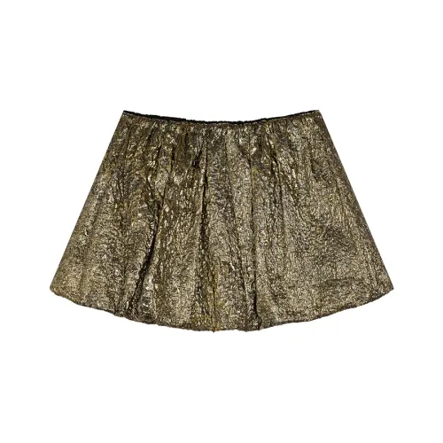 Ouyang Повседневные короткие юбки Женские Античное золото