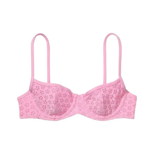 Victoria's Secret Розовый BY FRANKIES BIKINIS ButtercupEyeletBikiniTop PSE Бикини Женские Розовый
