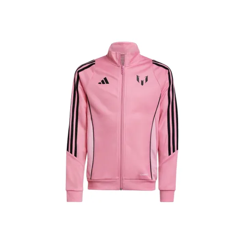 Adidas AEROREADYMessi Куртки и Пальто Светло-Розовый Подростки