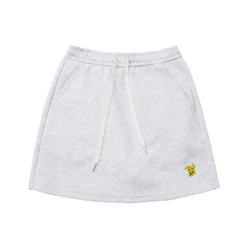 Checkitout Повседневные короткие юбки Женские Снежно-белый Фотиния Серый