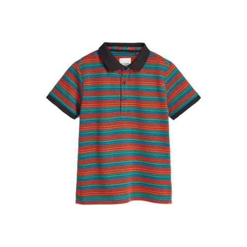 Paul Smith Детская одежда 2-13 лет Короткий рукав Яркая поло Поло Многоцветная Детская