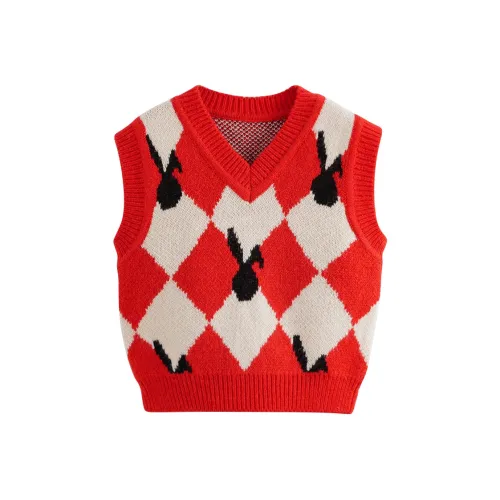 MARC&JANIE Красно-белый Клетчатый Детские Жилеты