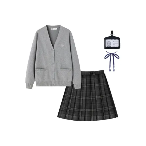 Tokyo Season Серый River, Светло-серый + Углеродное волокно Pen + Маленькие предметы Женская униформа