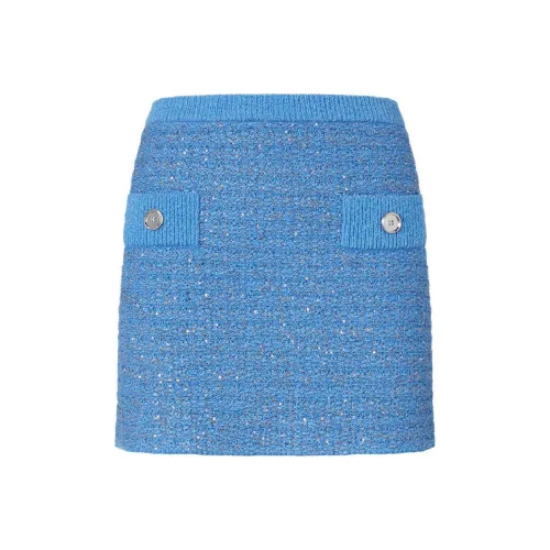 PINKO Повседневные короткие юбки женские синие