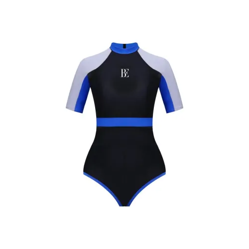 BALNEAIRE Mix Collection Королевский синий Космический серый Пэчворк Женские купальники One Piece