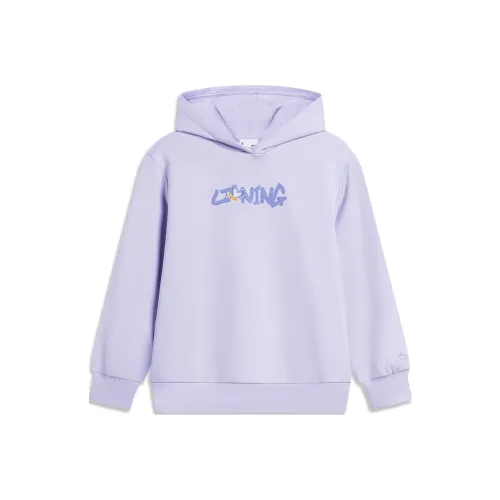 LINING YOUNG Толстовка Sports Life Collection Naughty Фиолетовый Детский