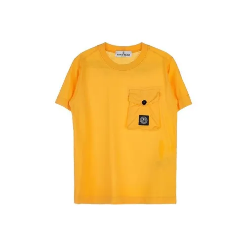 STONE ISLAND T-рубашка Желтая Детская