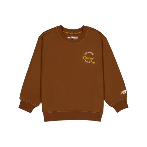 New Balance Толстовка Sports Club Коричневый Дети Возраст 3-7 лет