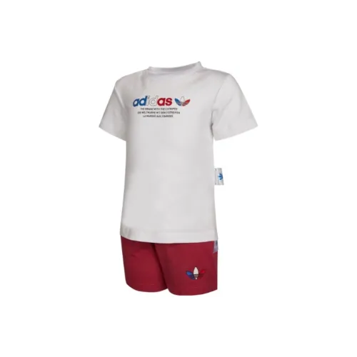 Adidas Originals Повседневная спортивная одежда Белый Розово-красный Младенец и малыш