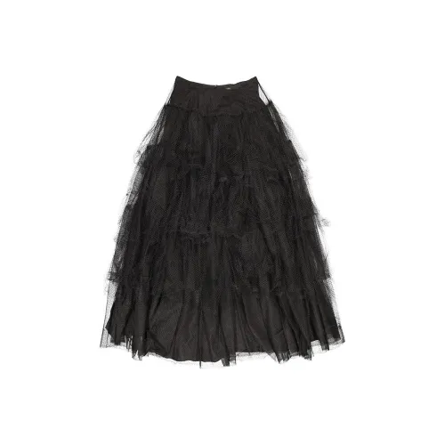 Burberry Повседневный Длинный Юбка Женская Черная