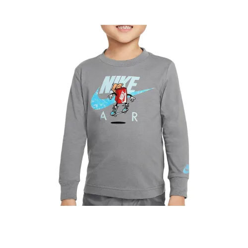 NIKE Дымчато-серый Детские Футболки
