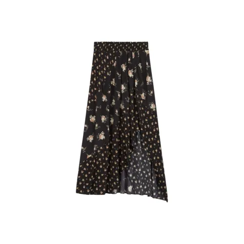 Maje Повседневный Длинный Юбка Женские Черный