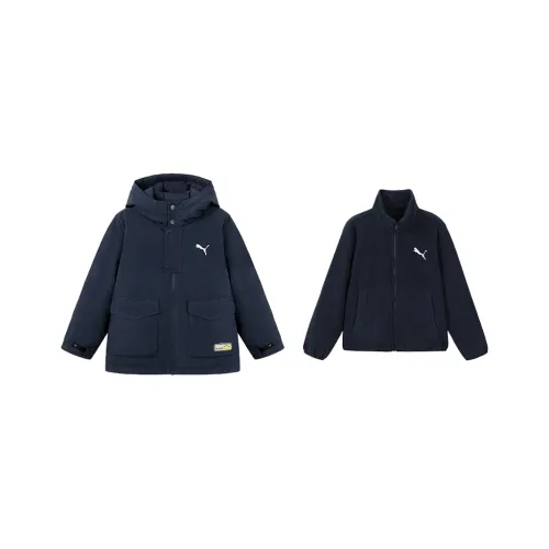 PUMA Пуховик Performance Темно-синий Детский