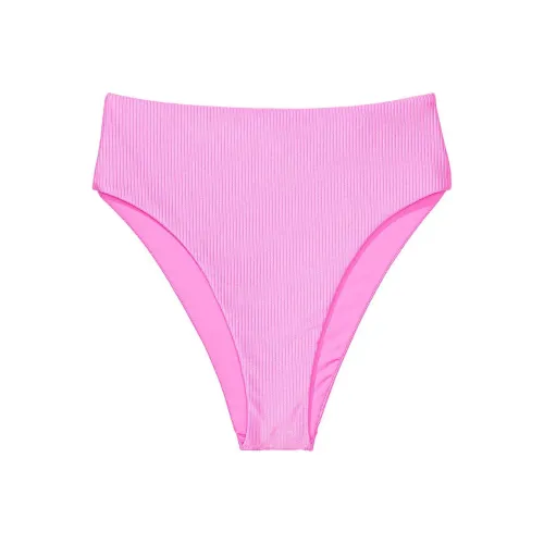 Victoria's Secret Розовый HIGH Обхват талии Cheeky Бикини Низ Lola Розовый Плавки Женские Розовый