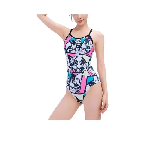 ZOKE Ван-Пис Купальник Женские Черный Белый